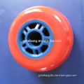 China Wholesale red polyurethane Inline Skate board Wheel caster with blue PP core for kids Scooter